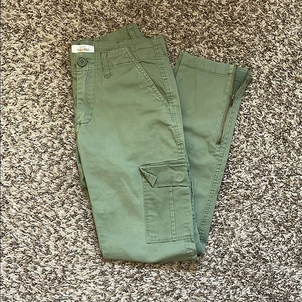 Olive green cargo pants